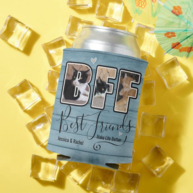 Rafraîchisseur Pour Canette Photo personnalisée Les meilleurs amis rendent la  (Été in situ)