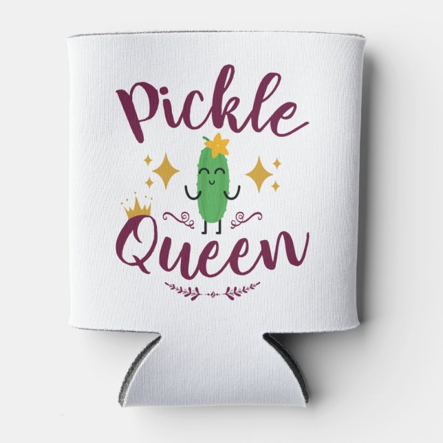 Rafraîchisseur Pour Canette Pickle Queen Pickles Lover Femmes Filles (Devant)