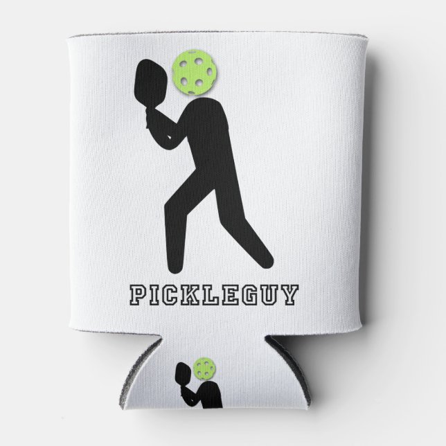 Rafraîchisseur Pour Canette Pickleguy pour les fans de pickleball (Devant)