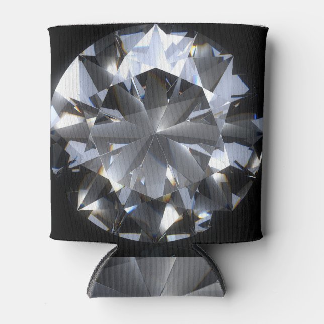 Rafraîchisseur Pour Canette Pierre de diamant : l'espace noir brille. (Devant)