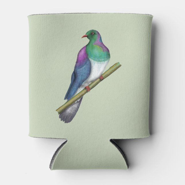 Rafraîchisseur Pour Canette Pigeon de Kereru Wood (Devant)