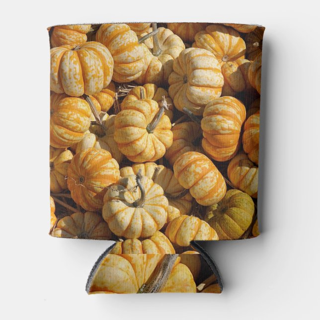 Rafraîchisseur Pour Canette Pile de petits citrouilles. (Devant)