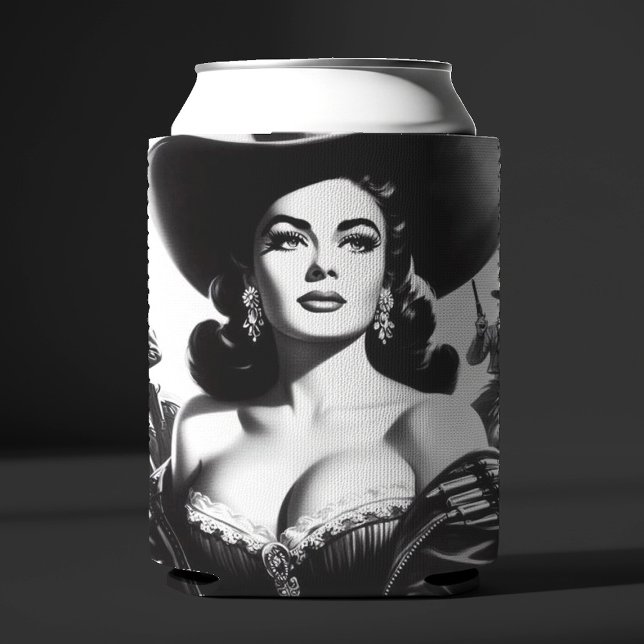Rafraîchisseur Pour Canette Pin-up Ouest rétro (Créateur téléchargé)