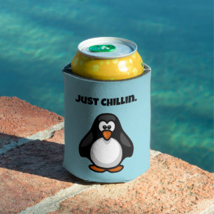 Rafraîchisseur Pour Canette Pingouin de dessin cool - Juste Chillin' Arctic Vi