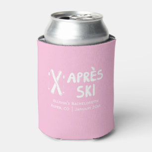 Rafraîchisseur Pour Canette Pink Apres Ski Bachelorette Party Can Cooler