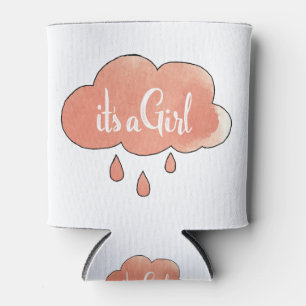 Rafraîchisseur Pour Canette Pink It a Girl Calligraphy It’s a Girl Art Genre