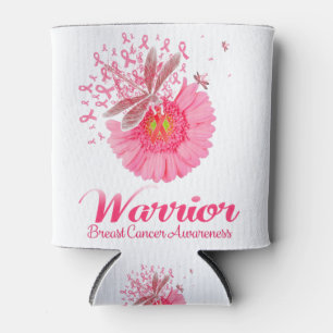 Rafraîchisseur Pour Canette Pink Ribbon libellule Tournesol Guerrier Breast