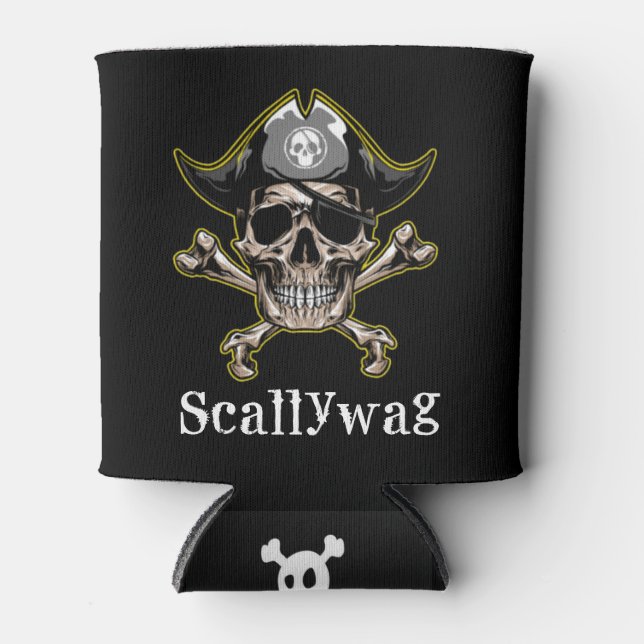 Rafraîchisseur Pour Canette PIRATE CARRIBEAN SKULT Scallywag Can Cooler (Devant)
