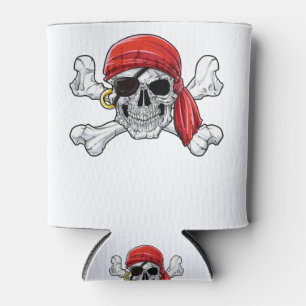 Rafraîchisseur Pour Canette Pirate Dad T-shirt Jolly roger Skull & Crossbones