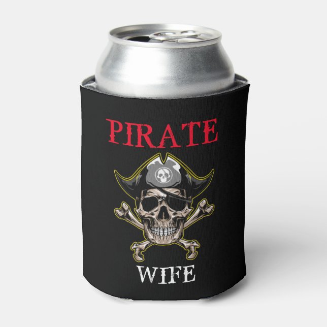 RAFRAÎCHISSEUR  POUR CANETTE PIRATE FEMME (Can devant)