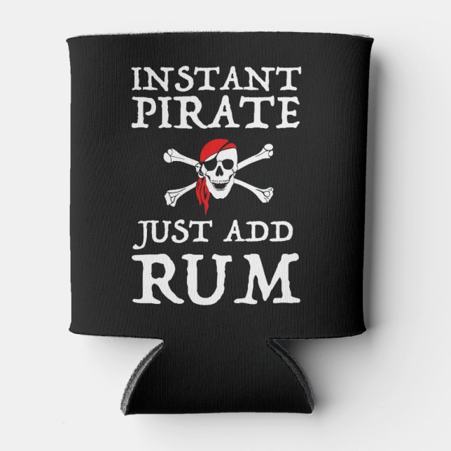 Rafraîchisseur Pour Canette Pirate instantanée - Juste Ajouter du rhum (Devant)