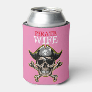 RAFRAÎCHISSEUR  POUR CANETTE PIRATE PEAU ROSE MOM