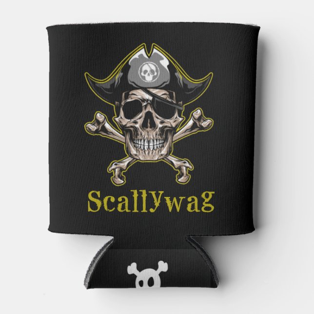 Rafraîchisseur Pour Canette PIRATE SKULS Crossbones (Devant)