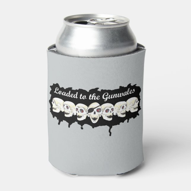 Rafraîchisseur Pour Canette Pirates chargés Funny Pirate Can Cooler (Can devant)