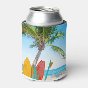 Rafraîchisseur Pour Canette Plage Tropical Surfboard