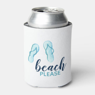 Rafraîchisseur Pour Canette Plage Turquoise S'Il Vous Plaît Retourner Des Fli