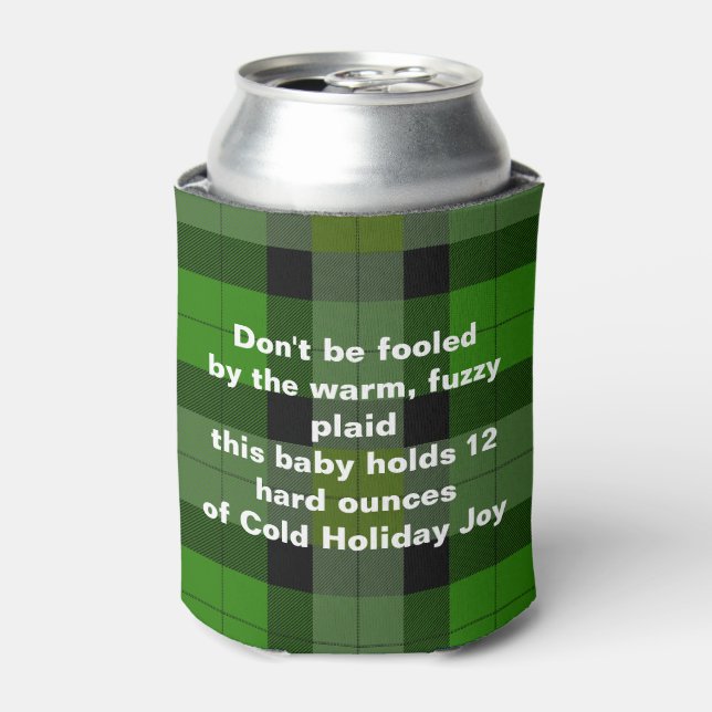 Rafraîchisseur Pour Canette Plaid de vacances sarcastiques  (Can devant)
