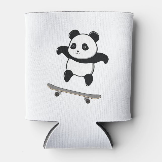 Rafraîchisseur Pour Canette Planche à roulettes bébé panda (Devant)