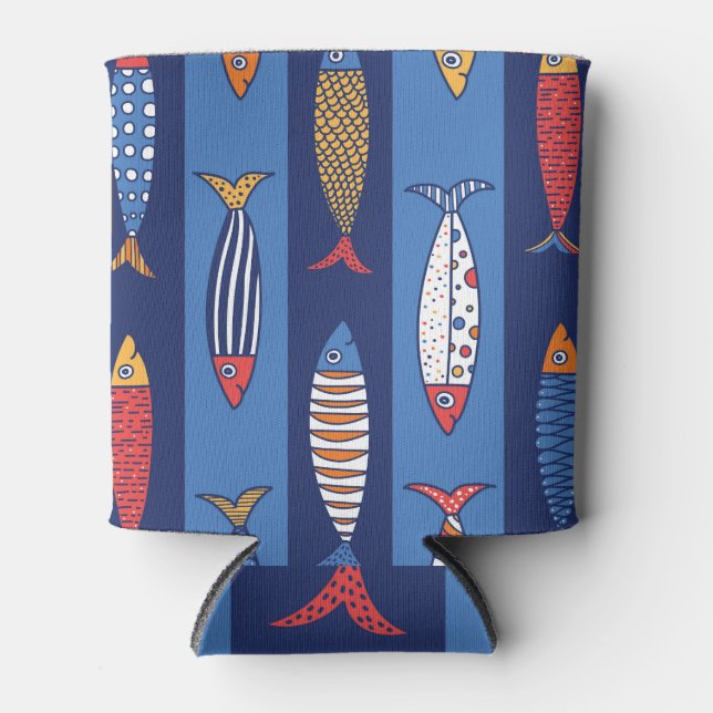 Rafraîchisseur Pour Canette Playtime aquatique : Imaginaire de poisson pour en (Devant)