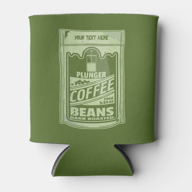 Rafraîchisseur Pour Canette Plongeur café pop art emballage alimentaire illust (Devant)