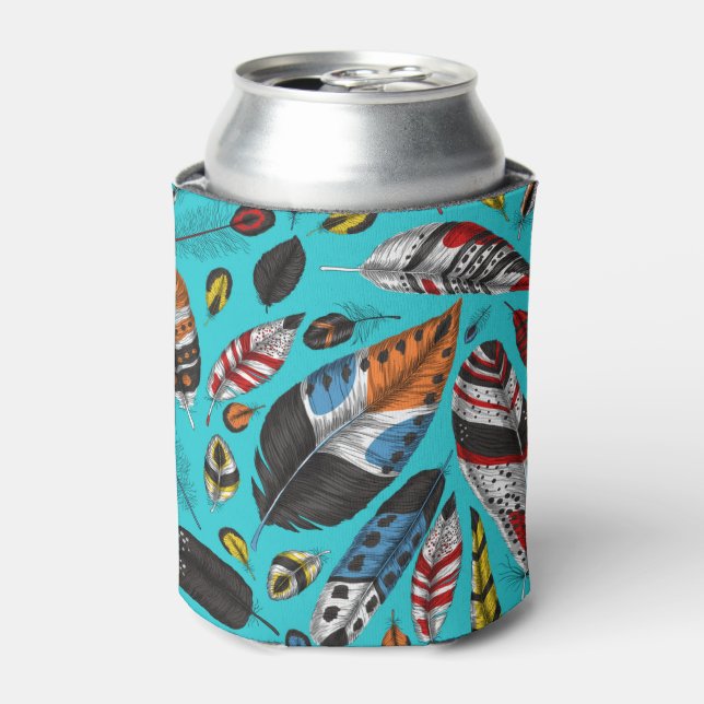 Rafraîchisseur Pour Canette Plumes colorées (Can devant)