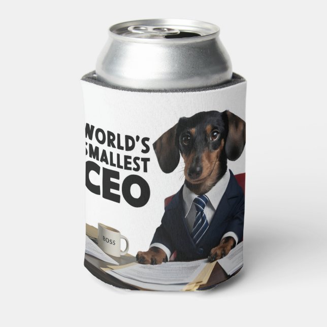 Rafraîchisseur Pour Canette Plus petit PDG du monde, mignon et drôle dachshund (Can Dos)