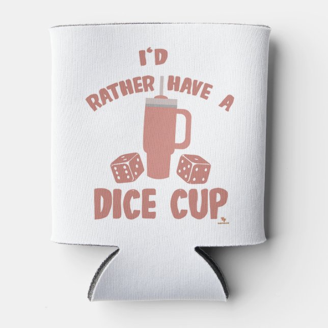 Rafraîchisseur Pour Canette Plutôt Dice Cup Fundy Board Gamer Action (Devant)