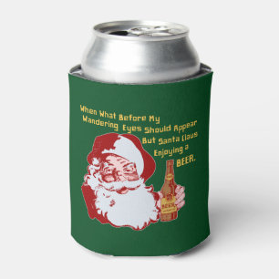 Rafraîchisseur Pour Canette Poème drôle de Noël de rétro bière du père n