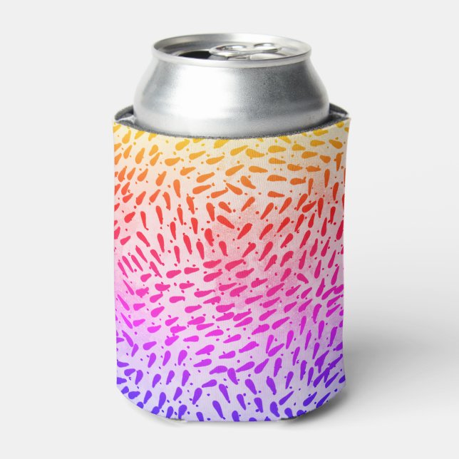 Rafraîchisseur Pour Canette Points colorés abstraits (Can devant)