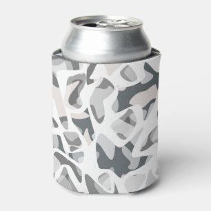 Rafraîchisseur Pour Canette Points gris clair motif Abstrait tacheté