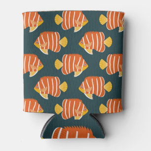Rafraîchisseur Pour Canette Poisson Frénétique : Conception Vintage sans joint