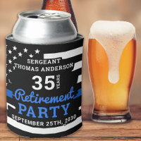 Police Retirement Party Favors Thin Blue Line