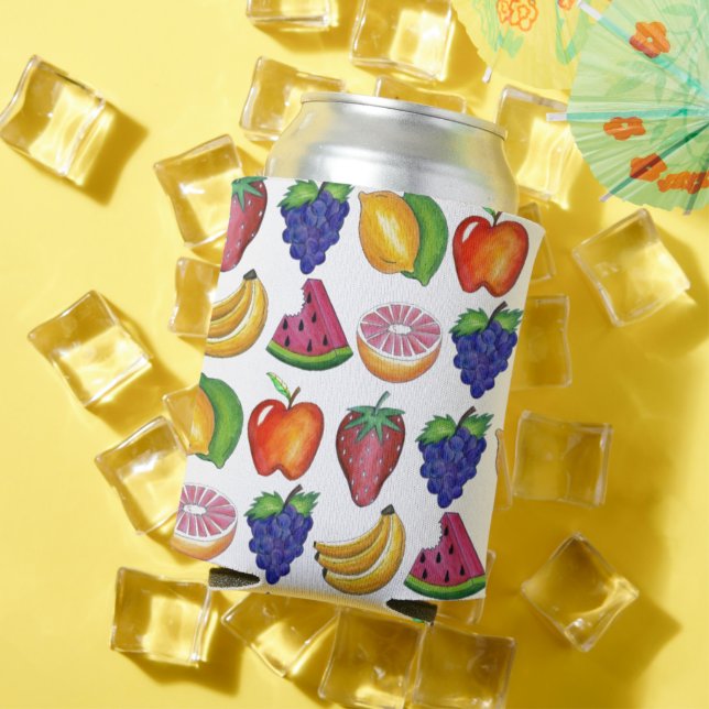 Rafraîchisseur Pour Canette Pomme Banane citron citron Lime Raisins Fruit Berr (Été in situ)