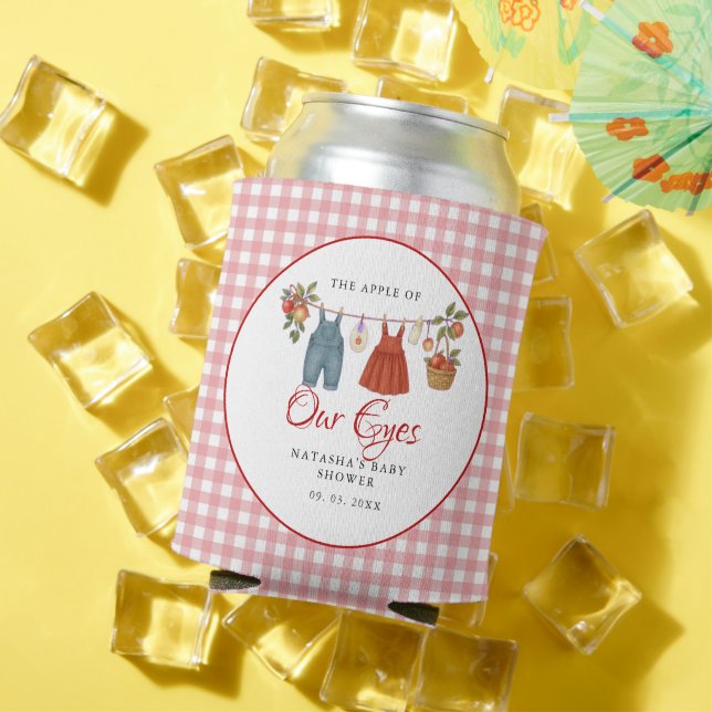 Rafraîchisseur Pour Canette Pomme de nos yeux Fruit baby shower d'automne merc (Été in situ)