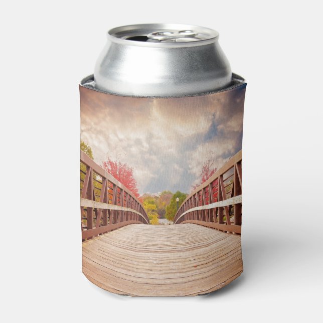 Rafraîchisseur Pour Canette Pont rustique en bois dans le pays (Can devant)