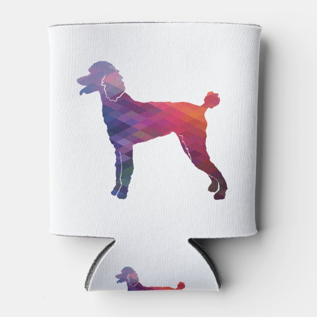 Rafraîchisseur Pour Canette Poodle Geo Silhouette violet (Devant)