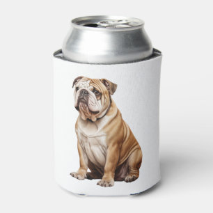 Rafraîchisseur Pour Canette Portrait de Bulldog anglais charmant - Canin adora