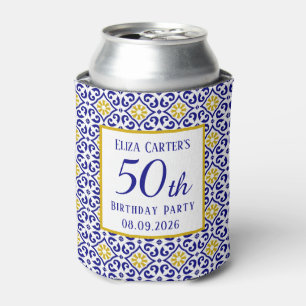 Rafraîchisseur Pour Canette Portugais Carreaux Bleu 50e anniversaire Méditerra