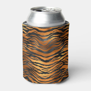 Rafraîchisseur Pour Canette Poster de animal de rayures de tigre Brown noir gl