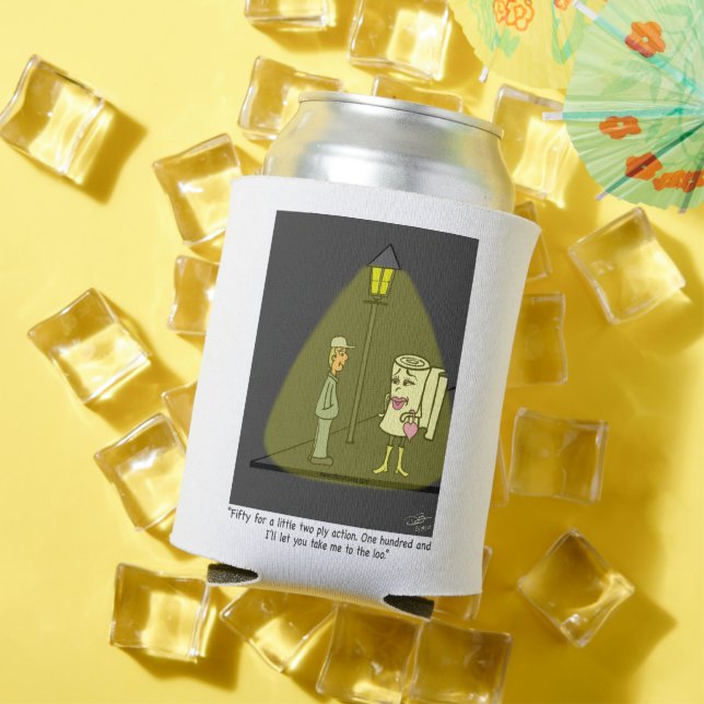 Rafraîchisseur Pour Canette Poster de dessin animé deux Ply Funny (Été in situ)