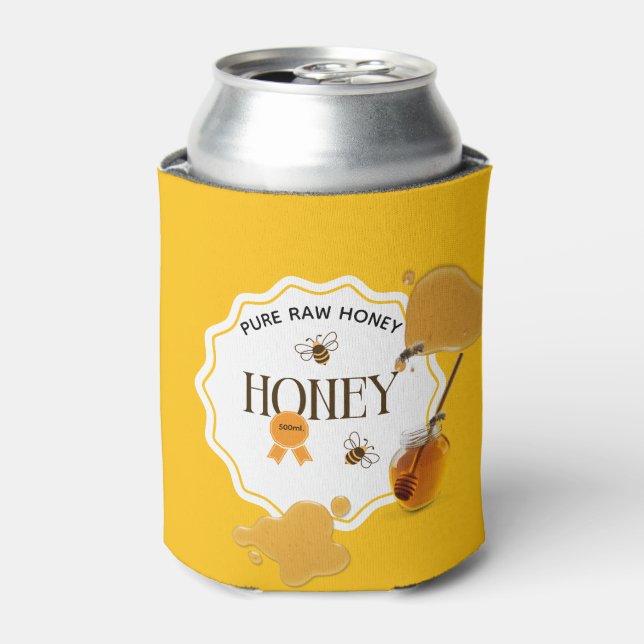 Rafraîchisseur Pour Canette Pot de miel Abeille à miel Nid d'abeilles Apiary (Can devant)