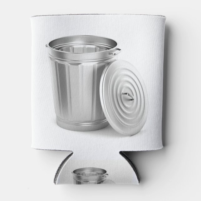 Rafraîchisseur Pour Canette Poubelle en métal vide (Devant)