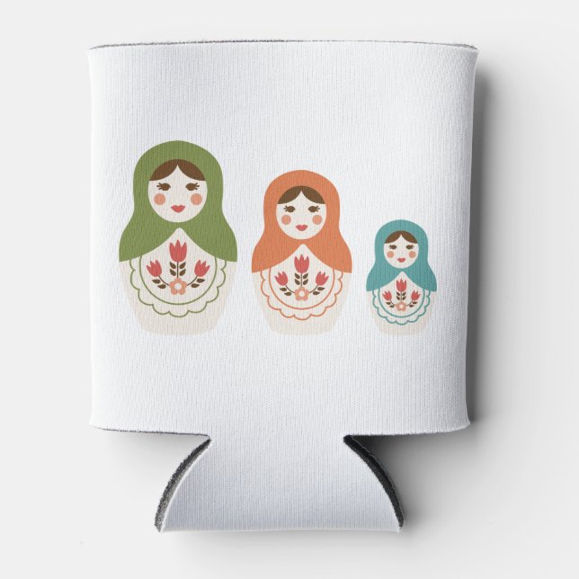 Rafraîchisseur Pour Canette Poupées de nidification russes (Devant)