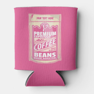 Rafraîchisseur Pour Canette Premium espresso café haricots rose nourriture pop
