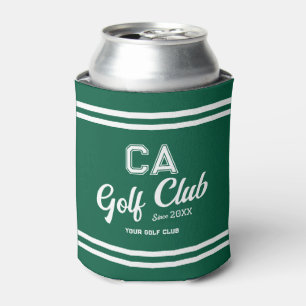 Rafraîchisseur Pour Canette Preppy Green Golf Club Custom Crest Party