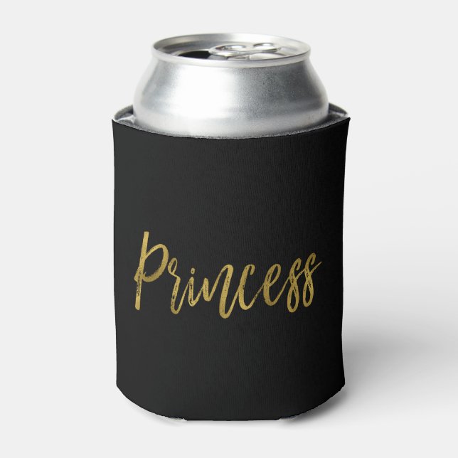 Rafraîchisseur Pour Canette Princess Gold Foil Anniversaire Can Cooler (Can devant)