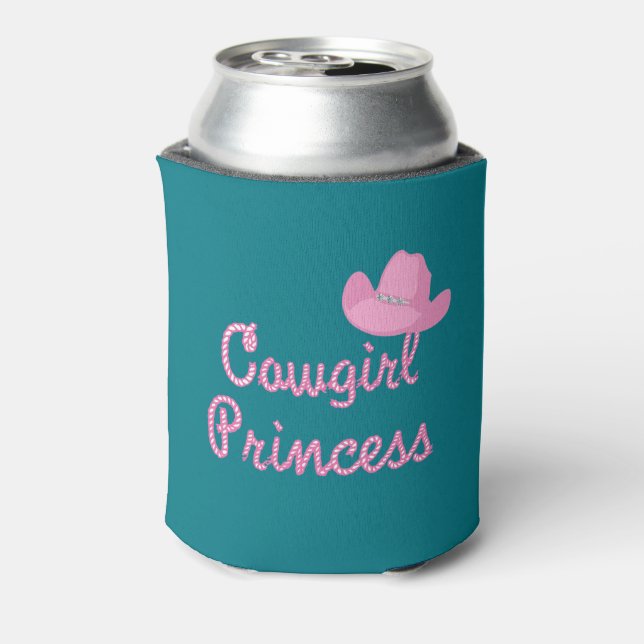 Rafraîchisseur Pour Canette Princesse Cowgirl avec Casquette rose (Can Dos)