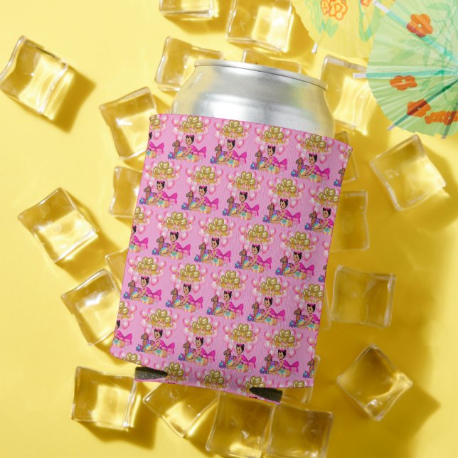 Rafraîchisseur Pour Canette Princesse en rose (Été in situ)