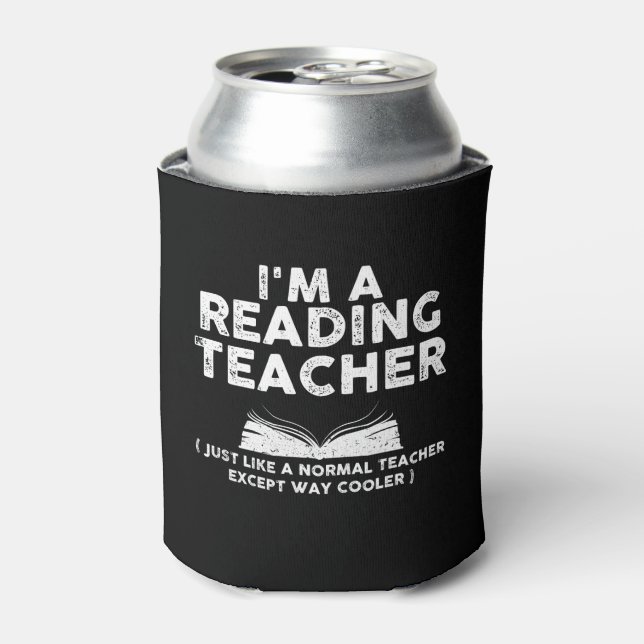 Rafraîchisseur Pour Canette Professeur de lecture - Je suis professeur de lect (Can devant)