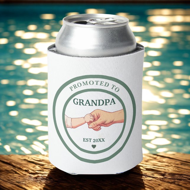 Rafraîchisseur Pour Canette Promoted to Grandpa Est. 20XX Can Cooler (Créateur téléchargé)